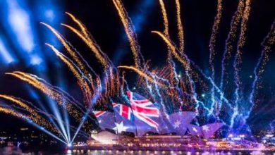 Australia Day Fireworks in Newcastle 2025