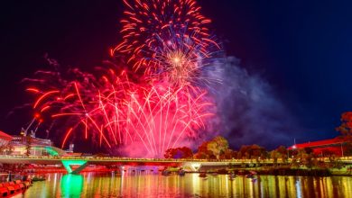 Australia Day fireworks in Adelaide 2025