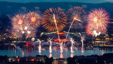 Australia day fireworks canberra 2025