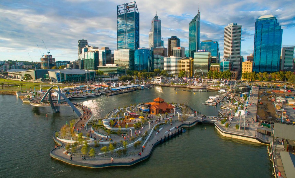 Australia day fireworks elizabeth quay 2025