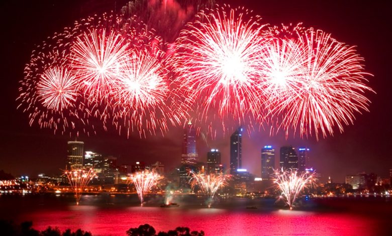 Australia day fireworks perth 2025