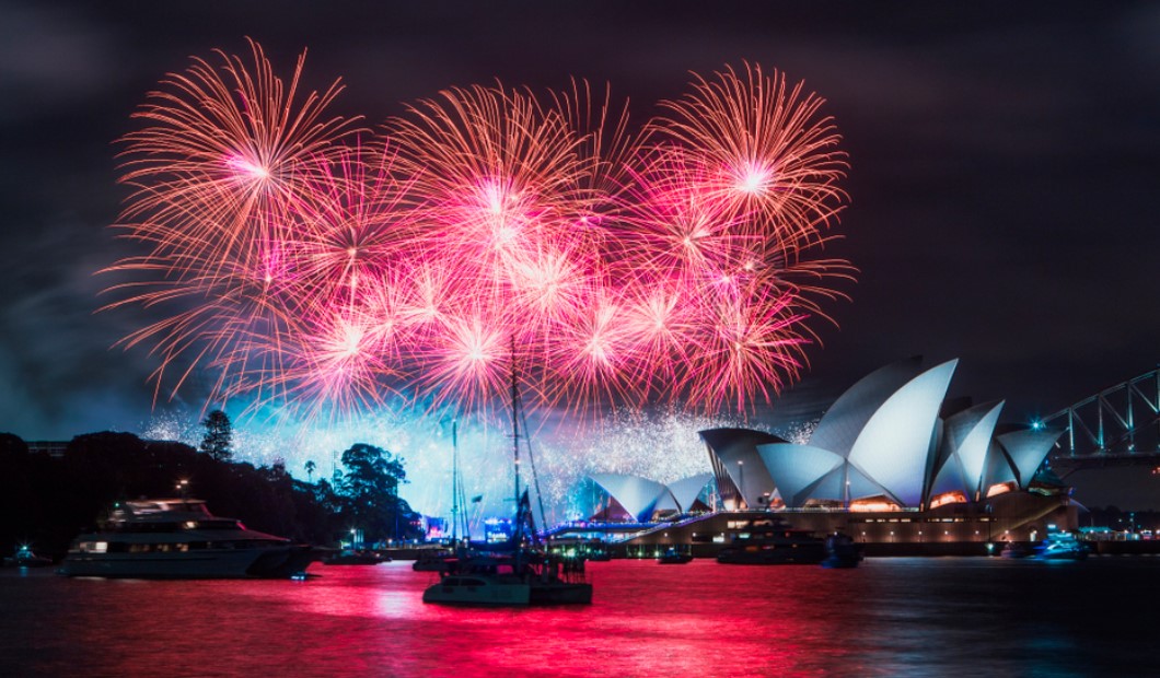 Australia day fireworks tonight 2025