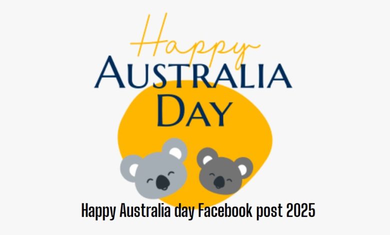 Happy Australia day Facebook post 2025