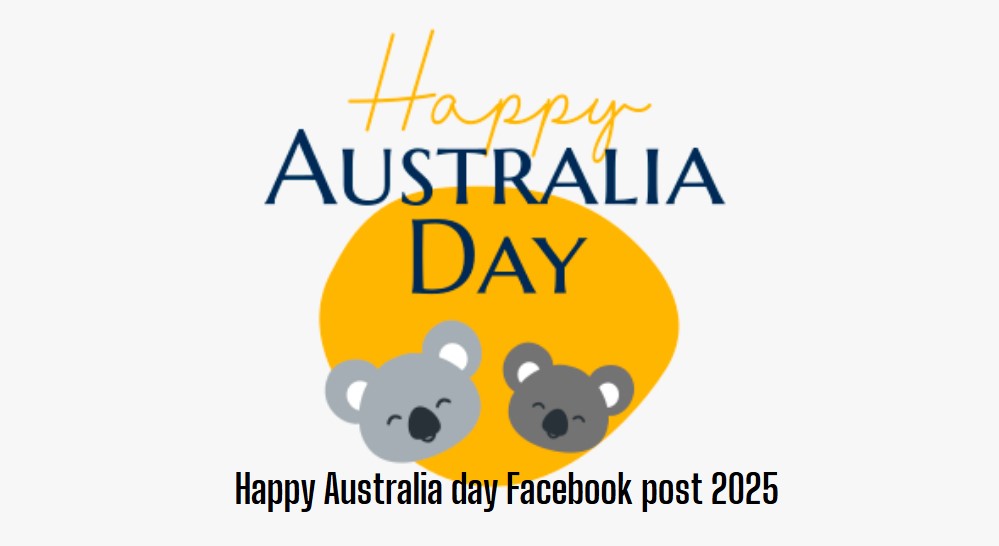 Happy Australia day Facebook post 2025