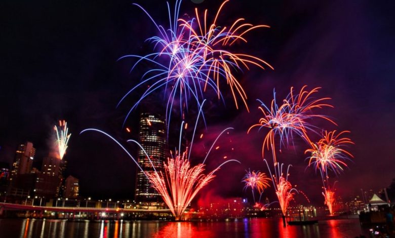 Happy Australia day fireworks in Brisbane tonight 2025