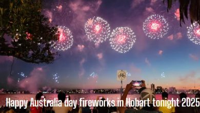 Happy Australia day fireworks in Hobart tonight 2025