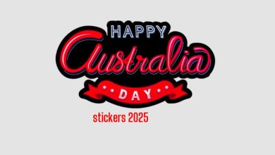 Happy Australia day stickers 2025