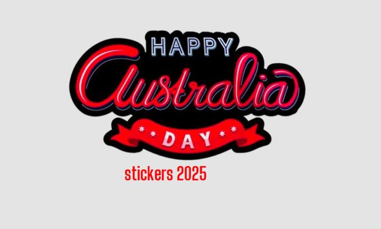 Happy Australia day stickers 2025