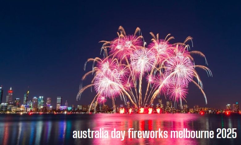 Australia day fireworks melbourne 2025