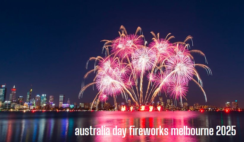 Australia day fireworks melbourne 2025